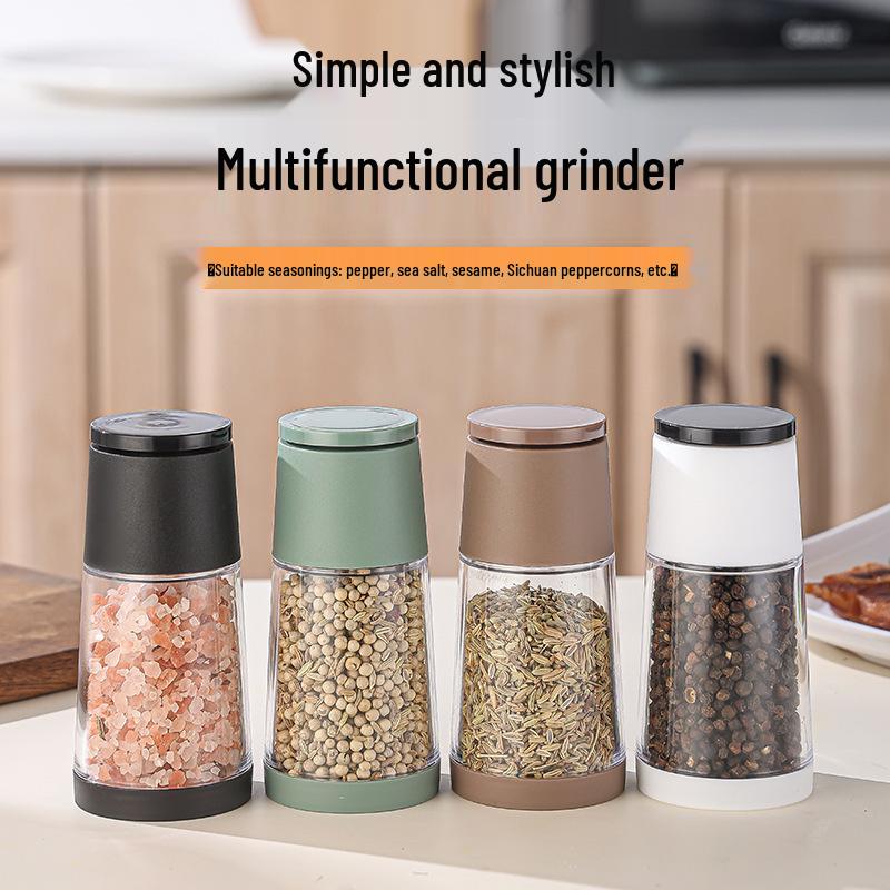 Glass Spice Grinder Bottle for Pepper, Sea Salt, and Spices