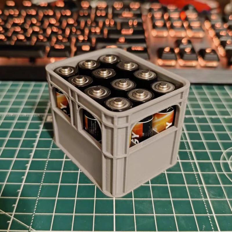3D Print No. 5 No. 7 Aaa Battery Storage Boxes Creative Mini Beer Boxes Battery Baskets Universal Battery Box Home  Decoration