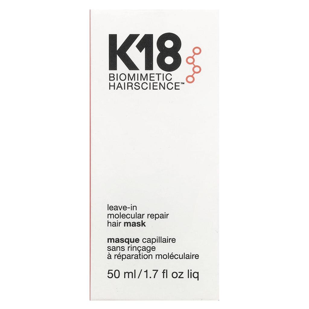 K18, Biomimetic Hairscience™, Leave-In Molecure Repair Hair Mask, 50Ml(1.7Fl Oz)