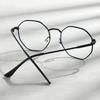 Minimalist Octagonal Full Rim Metal Frame Glasses for Women