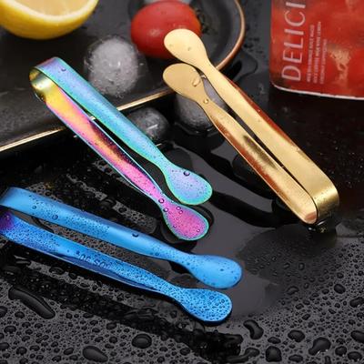 Small BBQ Bar Mini Sugar Tongs Mini Serving Tongs Ice Clip Small Kitchen Tongs for Tea Party Coffee Bar Utensils