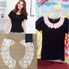 Lace Fabric Neckline Detachable Fake Collar DIY Breathable Scarf Around Neck Flower Sweet Hollow Comfortable Patch