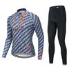 Men Women Cycling Outfit Set Long Sleeve Pants Quick Dry Bike Sportswear Autumn Winter Outdoor Riding