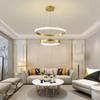 Modern Nordic Gold LED Chandelier - Luxury Ring Light for Living Room, Bedroom, or Restaurant