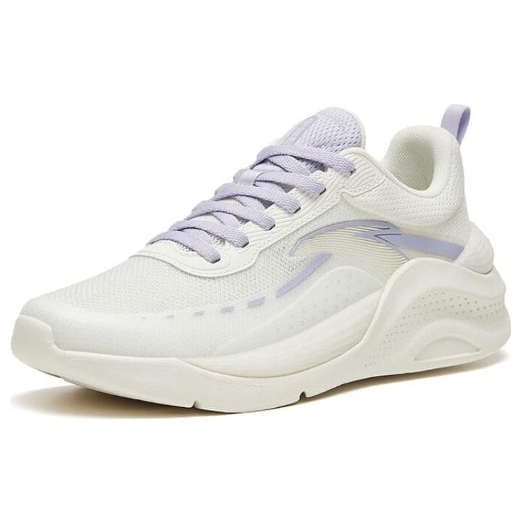 Anta Shenxing Fabric Abrasion Resistant Breathable Low top Training Shoes Women's White Purple 122327718-4