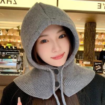 Winter Cold-weather Knit Hooded Neck Warmer Balaclava