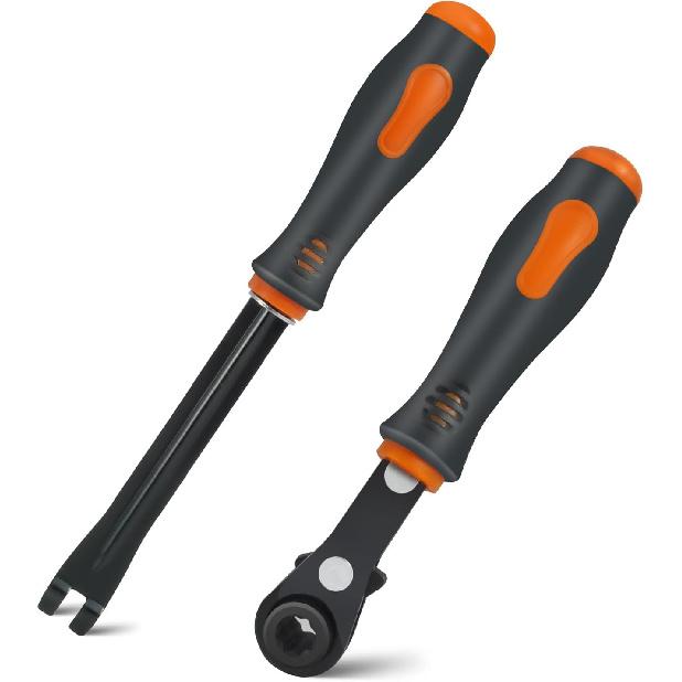 2 PCS Slack Adjuster Tools, 5/16   Ratcheting Wrench Automatic Slack Adjuster Release Tools For Big Truck, Trailer Brake Adjustment Tool, Hand Tools