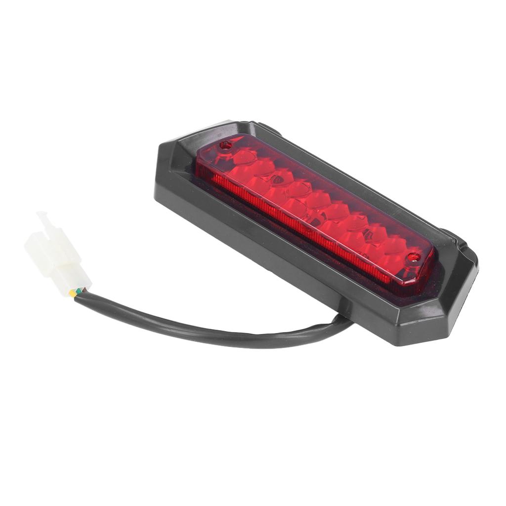 12V Brake Light 3 Wire Plug Red Reflective Lens Replacement for 50cc to 125cc Chinese ATVs Quads Go