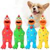 Pet Toy Spotted Latex Chicken Dog Squeaky Toy Interactive Stress Relief Screaming Chicken Dog Toy