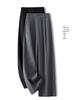 Women's Grey Wide-Leg High-Waisted Slimming Suit Pants for Spring/Autumn 2025