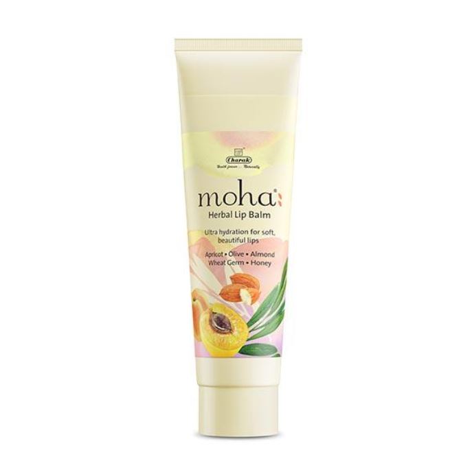Moha: Natural Ultra-moisturizing Lip Balm (10 G), Moha Herbal Lip Balm, Charak