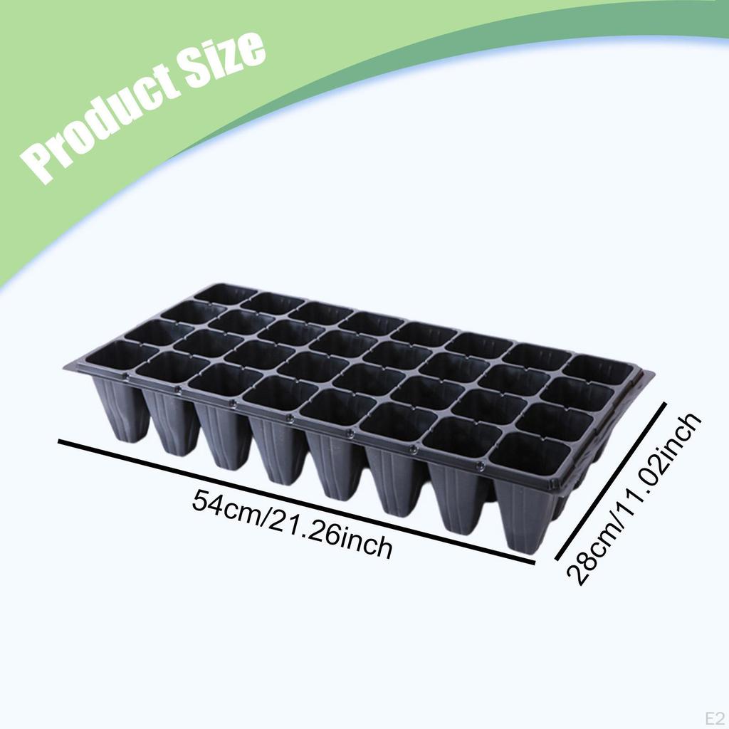 12 Pieces Nursery Seedling Trays with Hole Propagation Pot Portable Drainage Growing
