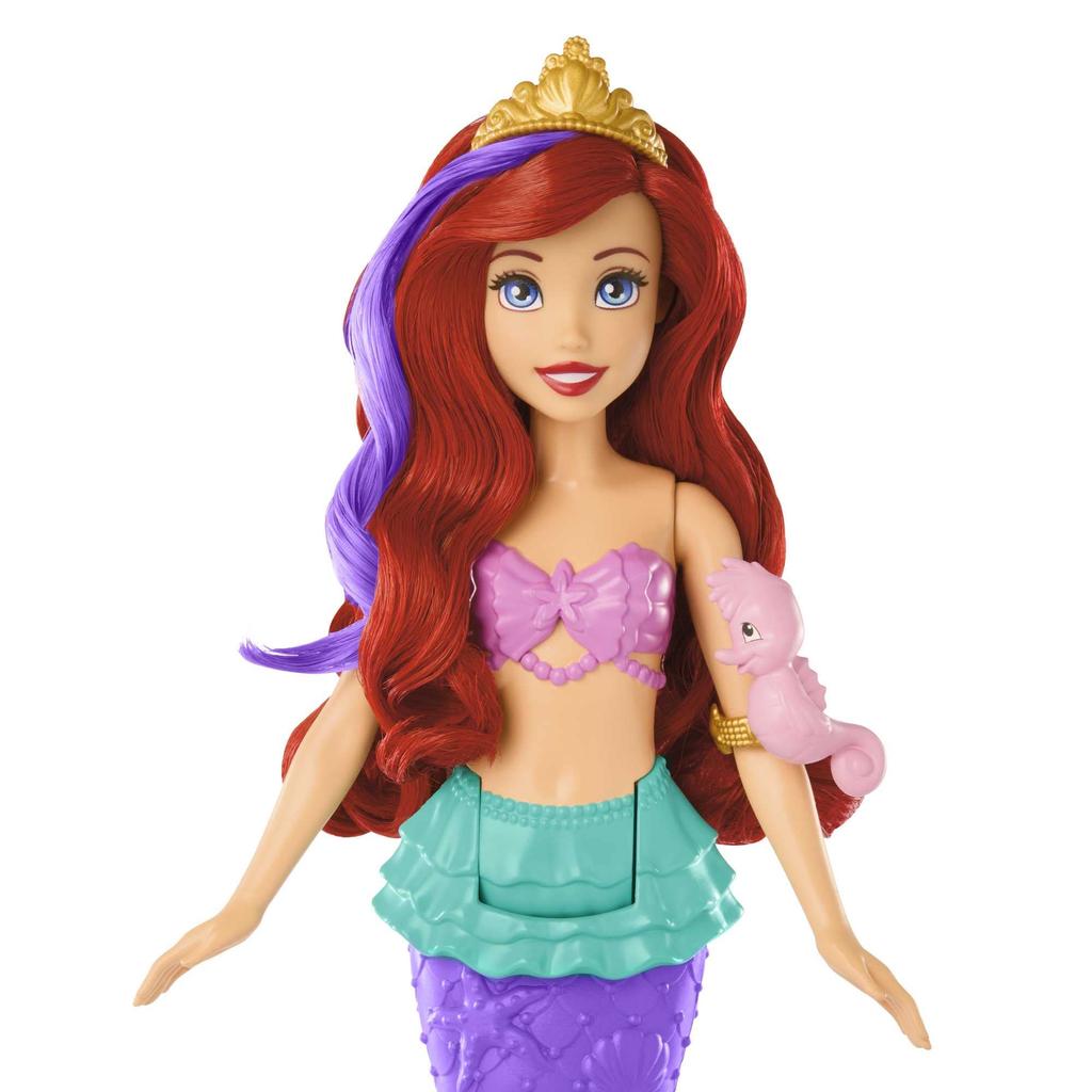 MATTEL Princess Ariel pohyb a Mořská panna let a HPD43 Disney/Disney Pojďme si hrát! [Panenka / Panenka] [Pohyblivý ocas] [Převlékací panenka] [3 více]