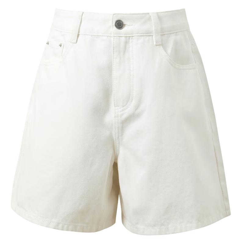 

Sancai Plus Size High Waist Wide Leg Denim Shorts L
