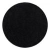 Living Room Rug 200x200 Cm Round SOULA Black Living Room Suitable for Underfloor Heating 200x200 Round