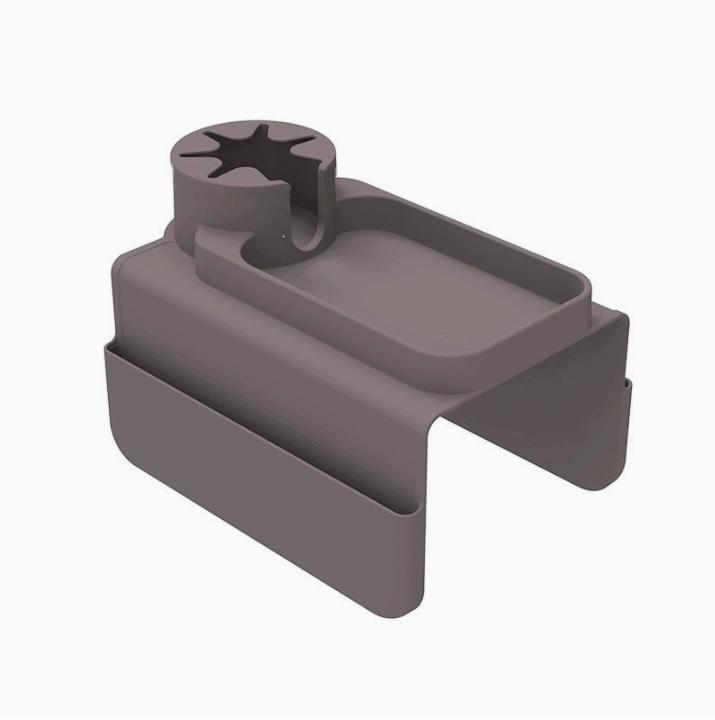 

Couch Cup Holder Sofa Arm Tray Silicone Armrest Table Organizer Caddy with Side Pockets for Snack DrinksSpectacles кавовий