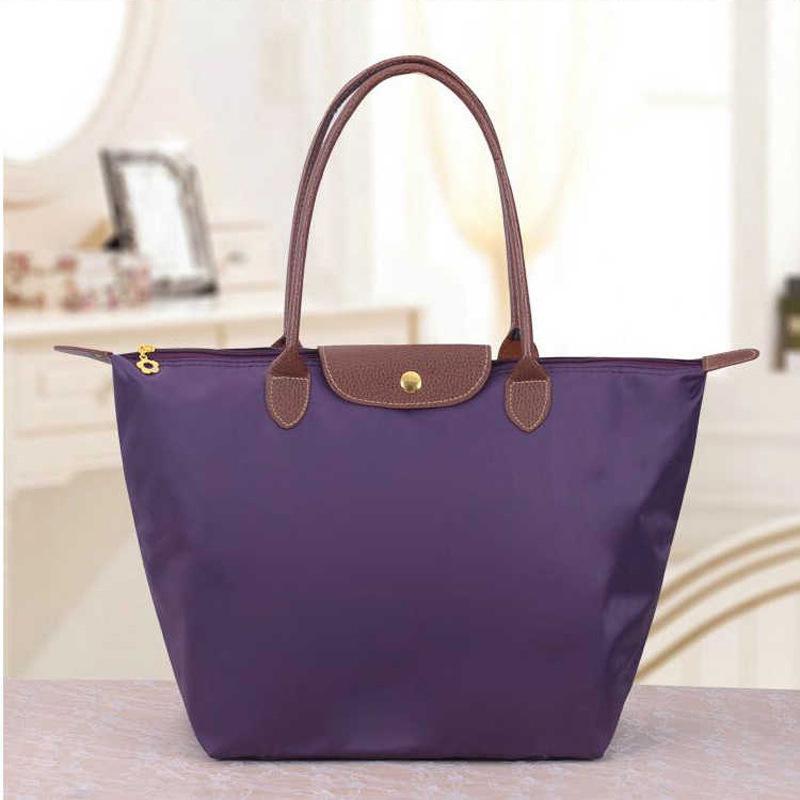 Beach Tote Bag Fashion Womens Handbag Tote Shoulder Bags Female Waterproof Dumplings Folding Shopping Bag