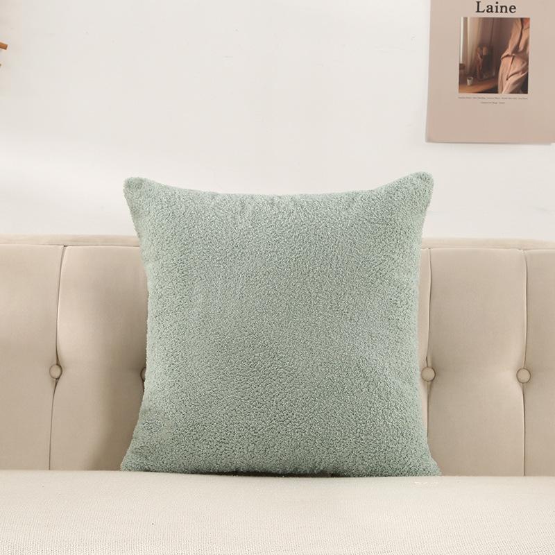 Plush Velvet Pillow Cover Premium Teddy Fleece Sofa Cushion Case Office Nap Pillow Seat Back Support Home Decor Throw Pillowcase