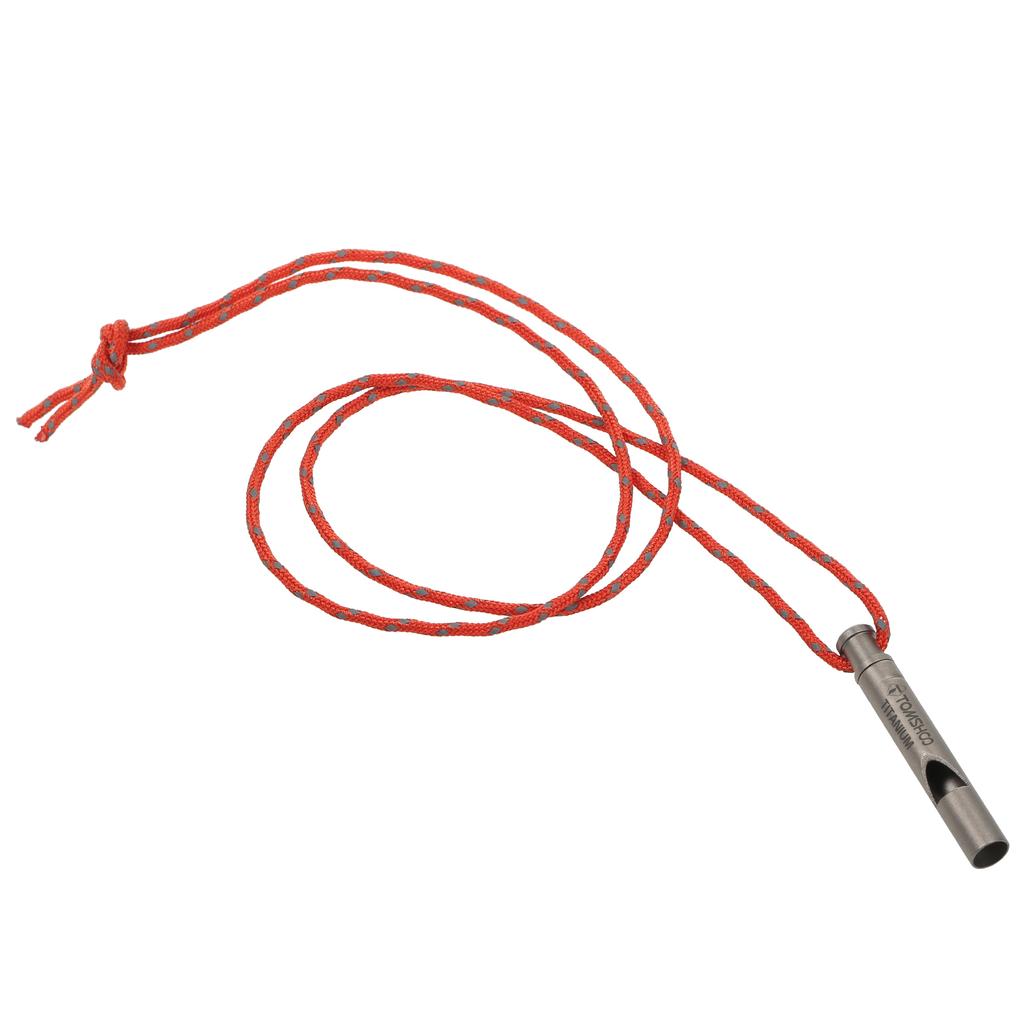 TOMSHOO Titan-Notpfeife mit Lanyard für Outdoor-Überleben, Camping, Wandern, Erkundung, Notpfeife