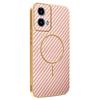 For Motorola Moto G34 5G/G45 5G Phone Case Carbon Fiber Textured Electroplated TPU Back Cover