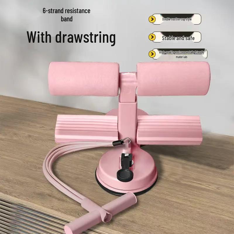 Dual Suction Ab Roller with Pull Rope - Ab Muscle Trainer & Sit-Up Assist