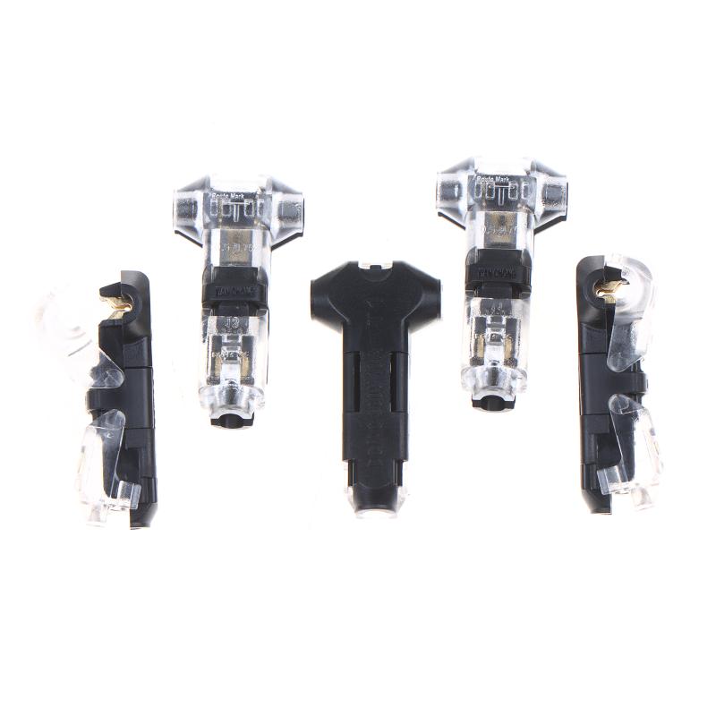 

H-Type No-Stripping No-Soldering Quick Wiring Terminal Connector Double Wire Docking Connector Led Solder-Free Connector 20PCS