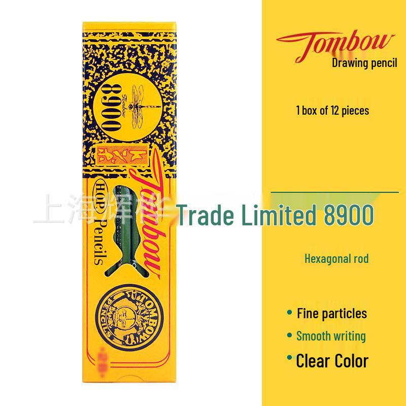 Tombow Dragonfly 8900 Classic Hexagonal Writing & Drawing Pencil, Original Wood, Eco-Friendly, HB/2B/2H HB