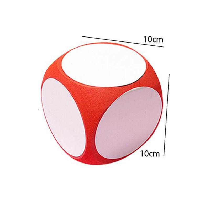 DIY Blank Dice Write On/Wipe Off Dice Portable Cleanable Blank Game Cubes for Classroom Teaching Dry Erase Outside Dice