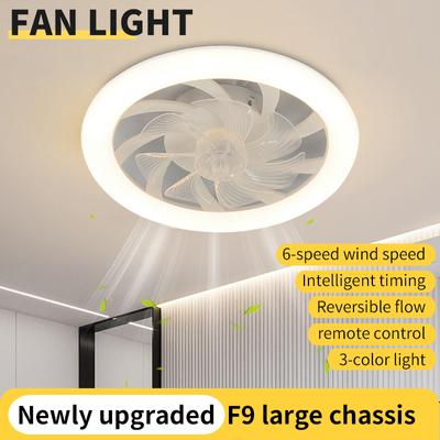 Nouveau Ventilateur de Plafond Luminaire Salon Chambre Moderne et Simple Maison Intelligent Télécommande Restaurant Ventilateur LED Luminaire