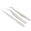 3Pcs Eyelash Tweezers Stainless Steel Blackhead Tweezers Extractor Lash Tweezers for Home Salon