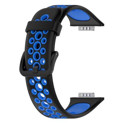 Replacement Bands Compatible for HUAWEI Watch FIT2 Breathable Silicone Wristbands Dual Color Adjustable Smartwatch
