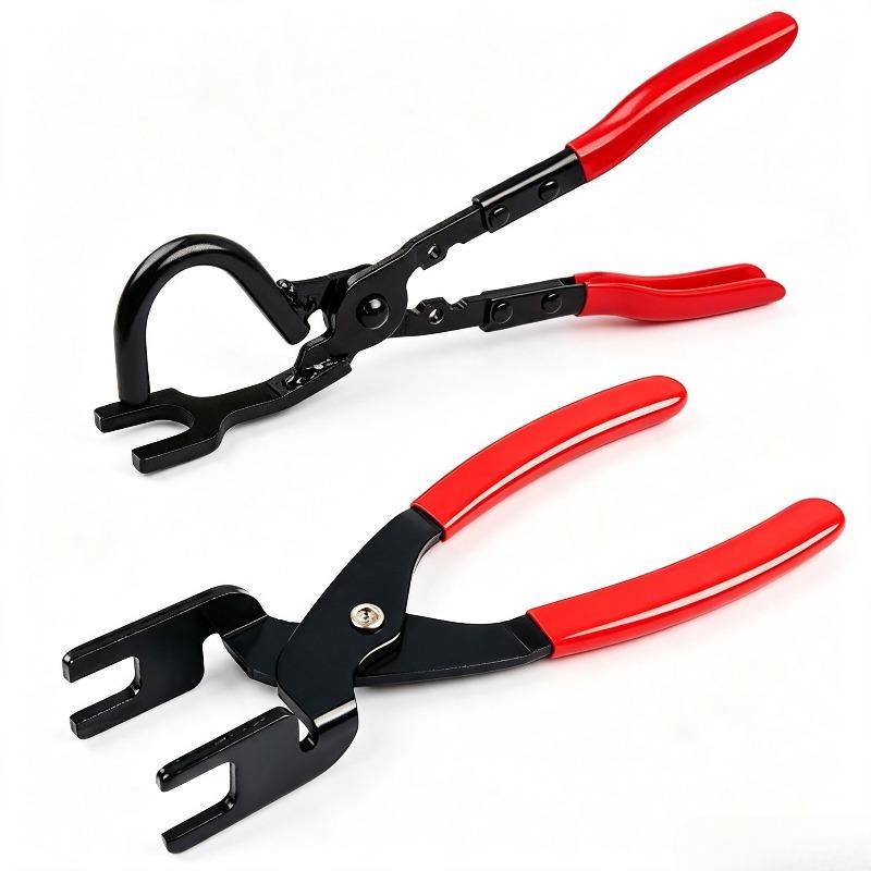 2pcs Car Exhaust Hanger Removal Puller Exhaust Pipe Gasket Removal Plier Car Fuel Line Disconnect Pliers Auto Repair Tools