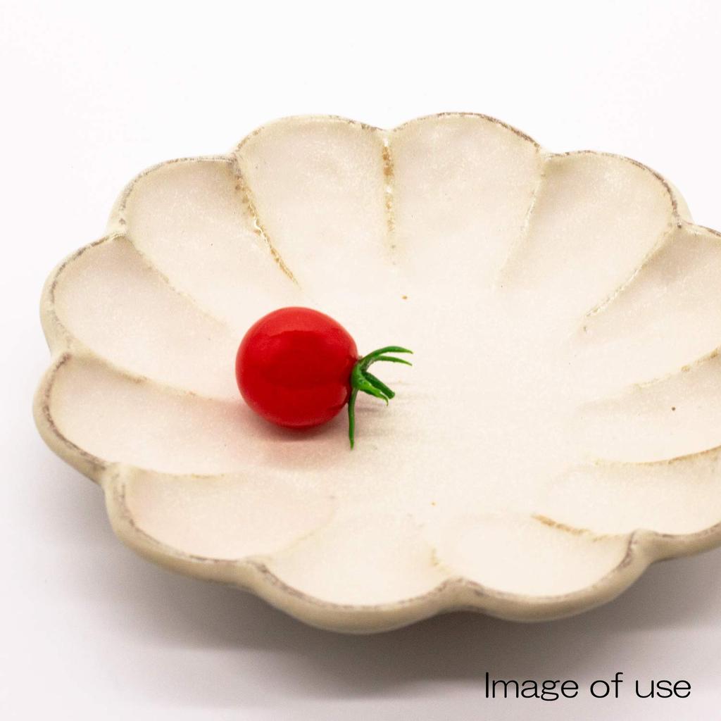 Mino Ware Kaneko Kohei [Linker] Plate, Medium Plate, White, Rinka, Diameter Approximately 17cm, Microwave and Dishwasher Safe, Made In Japan 555-0006