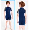 Children's Swimsuit Boys One-piece Short-sleeved Swimming Trunks Sun-proof Quick-drying Breathable Comfortable Snorkeling Surfing