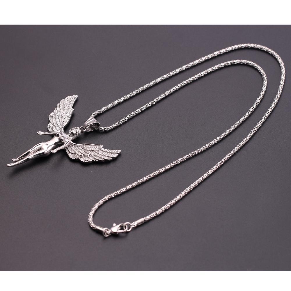 Moda mujeres joyería ángel alas larga cadena collar mariposa hada collar  para señora collar suéter larga cadena accesorios comprar a buen precio —  entrega gratuita, reseñas reales con fotos — Joom