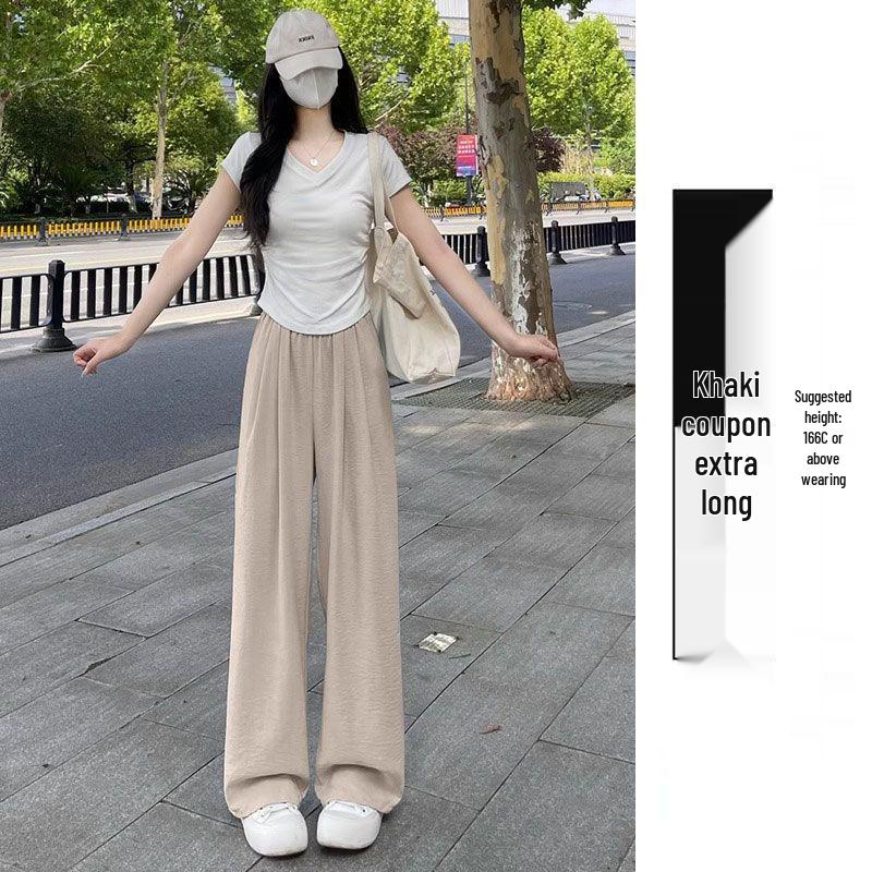 2025 Damen High Waist Locker Yamamoto Milchpuff Weitbein Sporthose