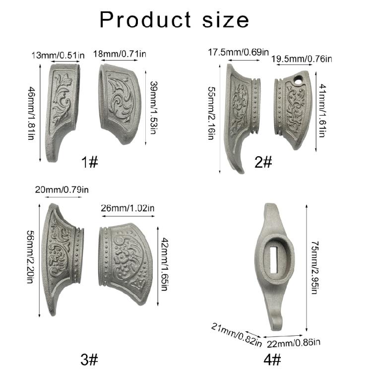 Μέρη Κατασκευής Μαχαιριών Σετ Ανοξείδωτο Κλειδί/Προφυλακτήρας για Αξεσουάρ Κατασκευής Λαβής Μαχαιριού Προφυλακτήρας Λαβής Μαχαιριού