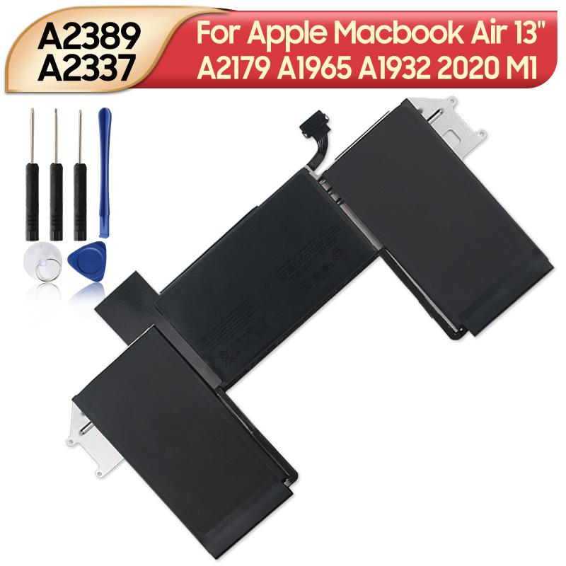 Neue wiederaufladbare Lithiumbatterie A2389 A2337 für Apple Macbook Air 13" A2179 A1965 A1932 2020 M1 Laptop-Akku 4379mAh
