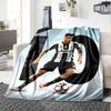 Juventus Soccer Player Number 10 Print Flannel Blanket Soft Throw Blanket Sofa Couch Bed Decor Football Fan Home Gift