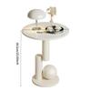 Cream style creative sofa side table, living room small round table, creative coffee table or small round dining table.