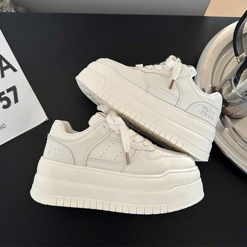 

Легкая обувь на платформе, удобная, универсальная, повседневная, спортивная, женская, весенняя новинка, на шнуровке 40