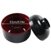 With Lid Miso Soup Bowl Soup Container Double Color Japanese Rice Bowl Japanese Bowl Dining Accessories