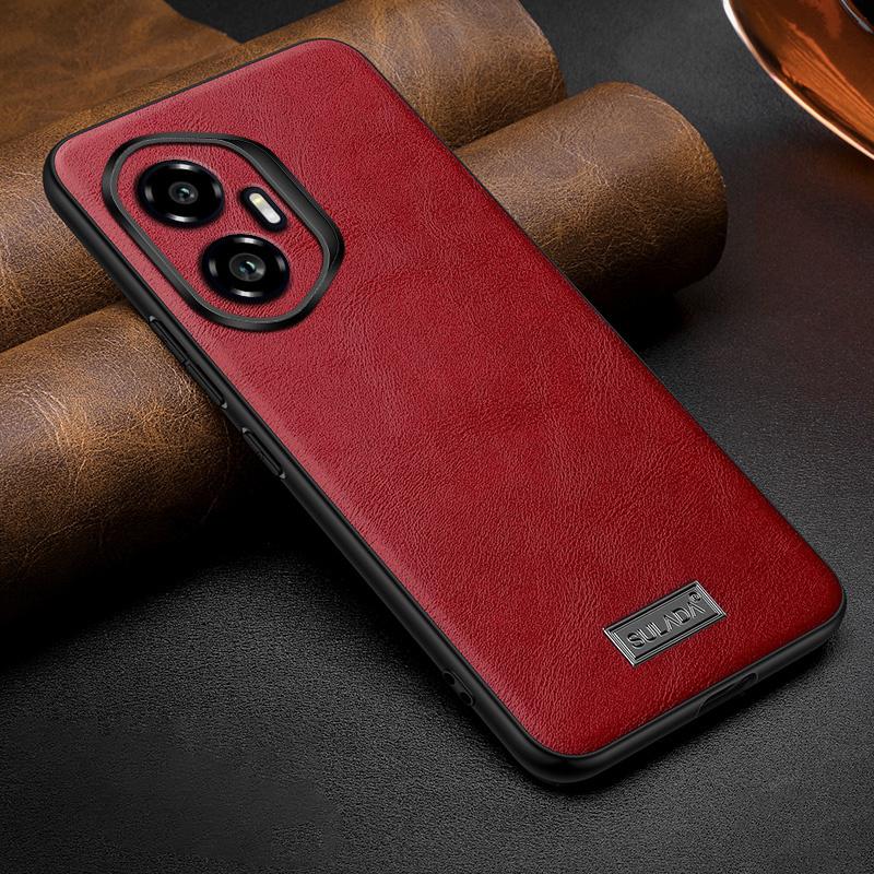 

SULADA For Honor 300 Case PU Leather+TPU+PC Back Phone Cover Red