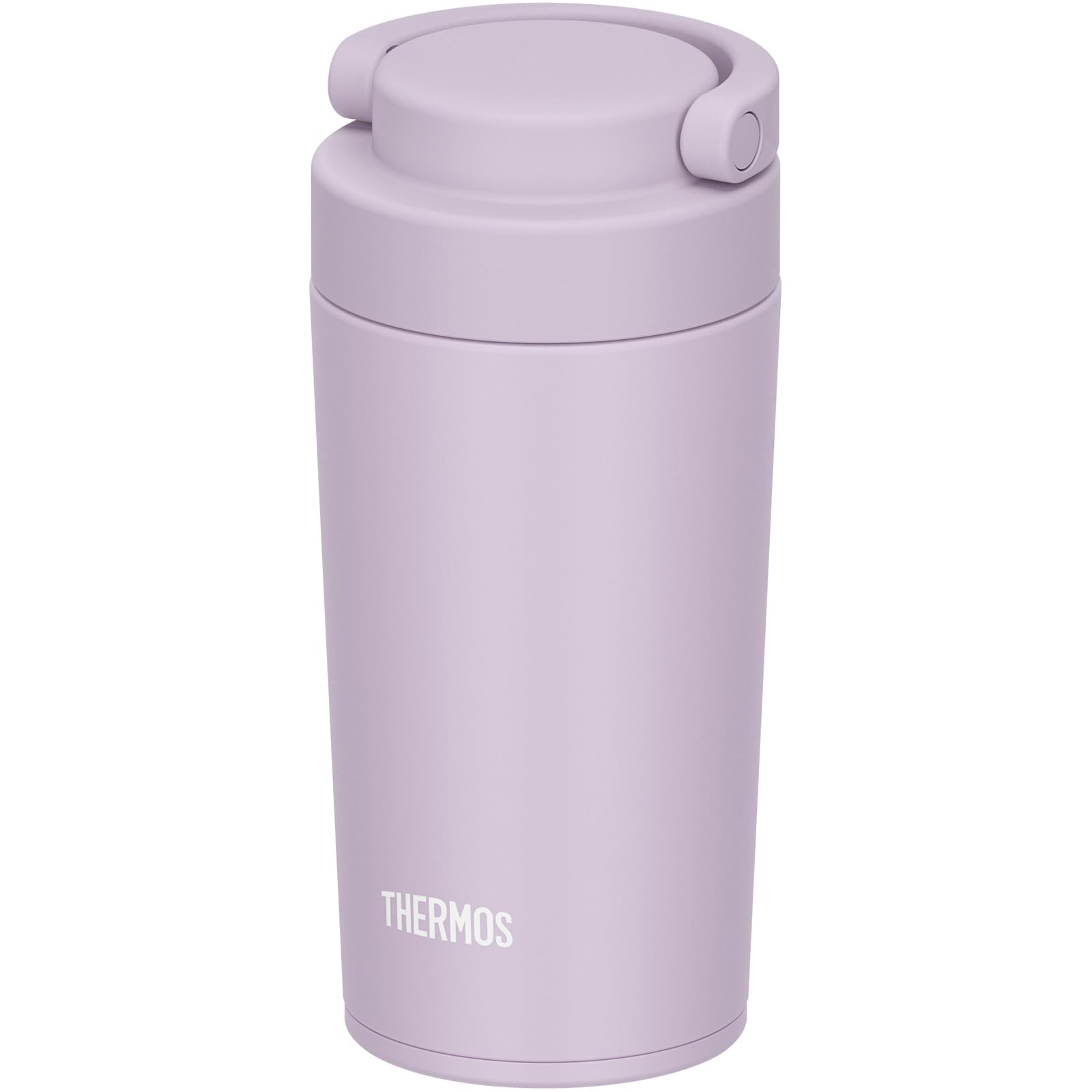 

Thermos Vacuum Insulated Portable Tumbler with Carry LIL Dishwasher-Safe Handle, 320ml, Lilac, JOV-321 лиловый