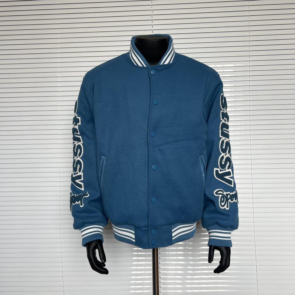 25SS Retro Slitstark Unisex Tvättad Baseball Arbetskläder Jacka