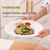 Pure White Ceramic Dinner Plates
