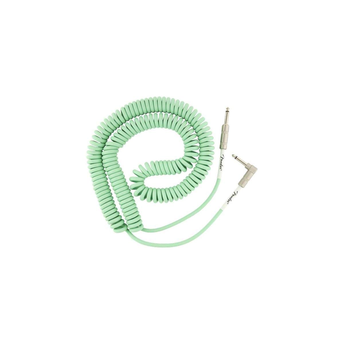

Fender Shielded Cable Original Series Coil Surf Green Cable, Straight-Angle, 30 ,