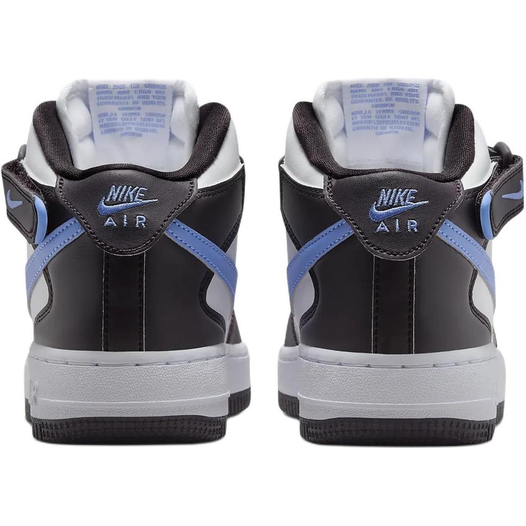 Nike Air Force 1 Easy On Comfortable Soft Non Slip Durable Mid Top Kids Sneakers Kids Sneakers Black White Blue FN1193-600