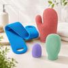 Quick-Dry Honeycomb Bathing Mitt: Exfoliating Towel & Makeup Remover with Cleansing Finger Cots.