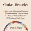 7 Chakra Bracelet Natural Stone Beaded Woven Jewelry For Women With 7 Chakra Colors Red Orange Yellow Green Indigo Violet